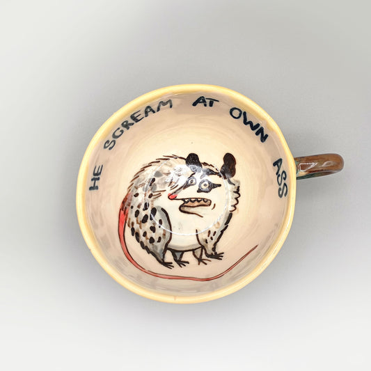 Крещащ Опосум, чаша за капучино, 180ml